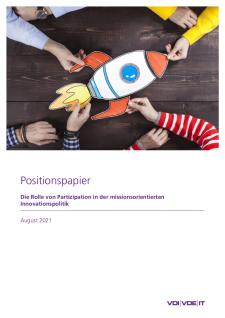 Cover: Die Rolle von Partizipation in der missionsorientierten Innovationspolitik Cover Die Rolle von Partizipation in der missionsorientierten Innovationspolitik
