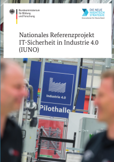 Deckblatt Nationales Referenzprojekt IT-Sicherheit in Industrie 4.0 (IUNO)