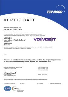 Certificate ISO 14001