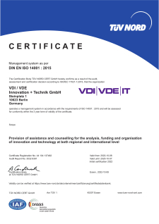 Certificate ISO IEC 27001