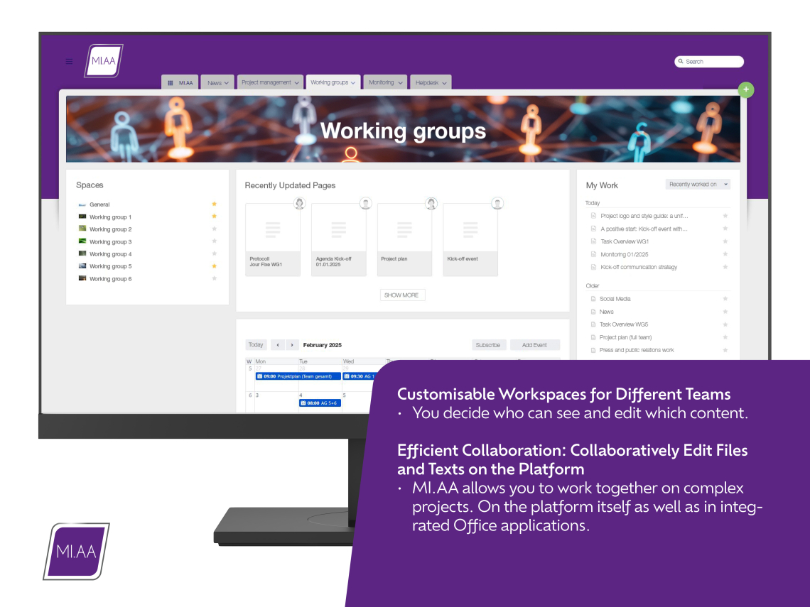 MI.AA: Individual workspaces - workspaces for a wide variety of teams