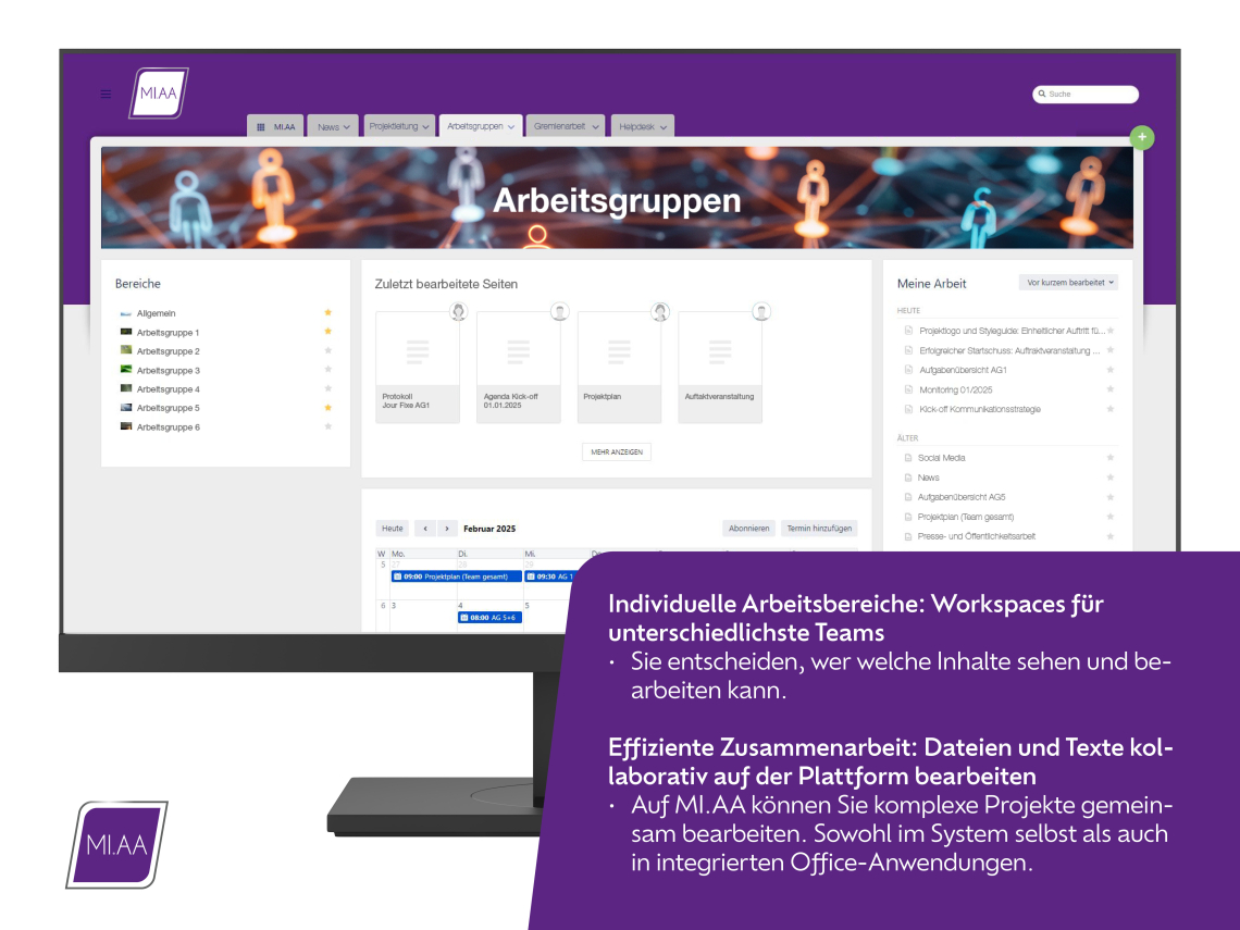 MI.AA: Individuelle Arbeitsbereiche - Workspaces für unterschiedlichste Teams