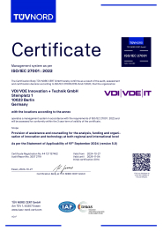Certificate ISO IEC 27001