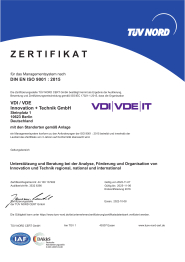 Zertifikat ISO 9001