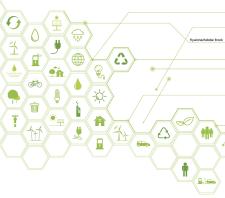 Verschiedene Symbole zum Thema Nachhaltigkeit
