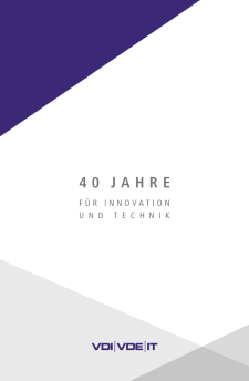 Cover 40 Jahre für Innovation und Technik 2018